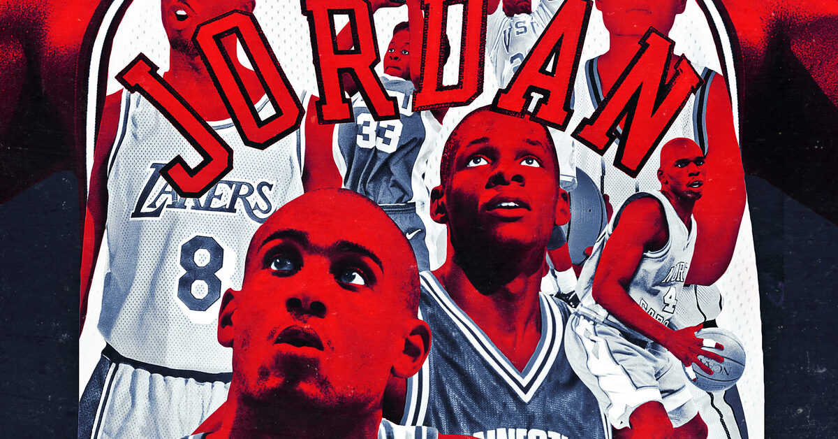 その他 Jordan Holding Court Red Grant Hill/2300 Michael Jordan's statement game vs. Grant Hill. 53 POINTS