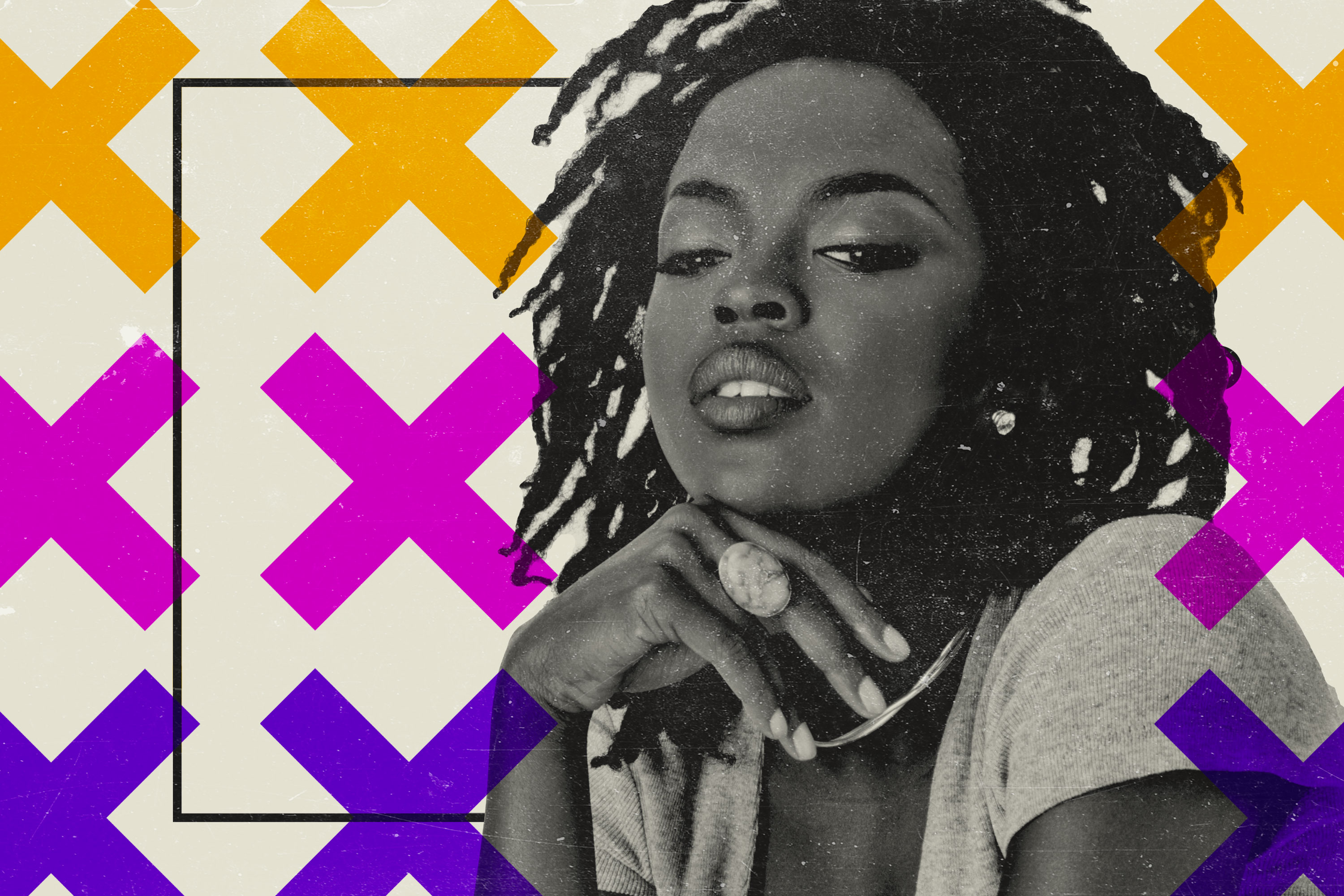 新品 LAURYN HILL 1993 EAST LAURYN (XL) Lauryn Hill cruising in East Harlem (New York), 1993